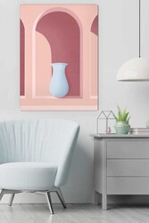 Kətan Geometric House Deseni Tablo 0351 - Markaev