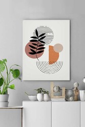 Kətan Geometrik Çiçek Deseni Tablo 0462 - Markaev