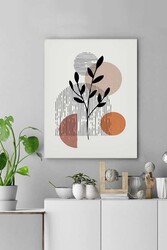 Kətan Geometrik Çiçek Deseni Tablo 0463 - Markaev