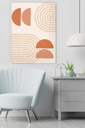 Kətan Geometrik Daireler Deseni Tablo 0469 - Markaev