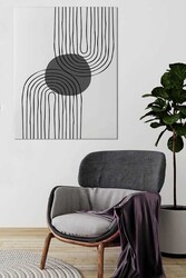 Kətan Gri Çizgili Tablo 213 - Markaev