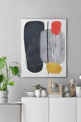 Kətan Gri Modern Tablo 246 - Markaev