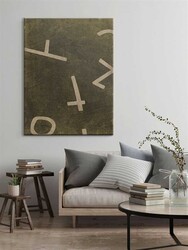 Kətan Haki Modern Tablo 1001 - Markaev