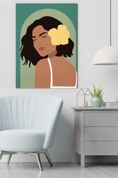 Kətan Kadın Portre Deseni Tablo 0494 - Markaev