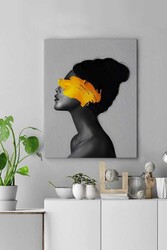 Kətan Kadın Portre Tablo 0029 - Markaev