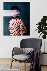 Kətan Kadın Portre Tablo 0033 - Markaev