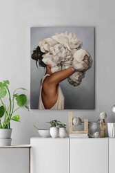 Kətan Kadın Portre Tablo 0040 - Markaev