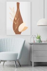 Kətan Koyu Dekoratif Vurgu Deseni Tablo 0833 - Markaev