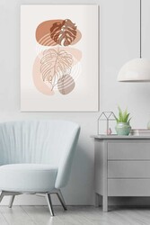 Kətan Koyu Yaprak Deseni Tablo 0841 - Markaev