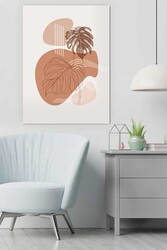 Kətan Koyu Yaprak Deseni Tablo 0842 - Markaev