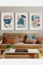 Kətan Light Face Color 3'lü Tablo Seti 0792 - Markaev