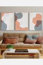 Kətan Light Floral 3'lü Tablo Seti 0793 - Markaev