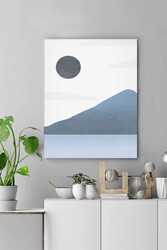 Kətan Minimal Dağ Deseni Tablo 0525 - Markaev