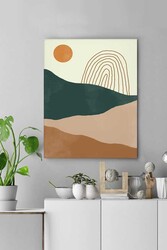 Kətan Minimal Doğa Deseni Tablo 0526 - Markaev