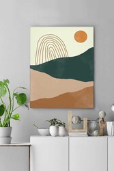 Kətan Minimal Doğa Deseni Tablo 0528 - Markaev