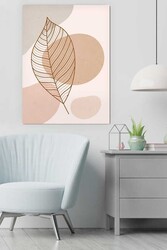 Kətan Minimal Floral Tablo 0313 - Markaev