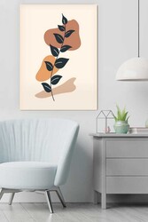 Kətan Minimal Floral Tablo 0316 - Markaev