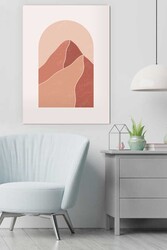 Kətan Minimal Mountain Deseni Tablo 0369 - Markaev