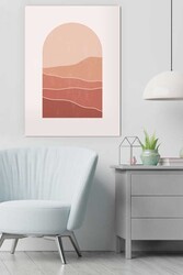 Kətan Minimal Mountain Deseni Tablo 0371 - Markaev