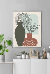 Kətan Minimal Simgeler Deseni Tablo 0539 - Markaev