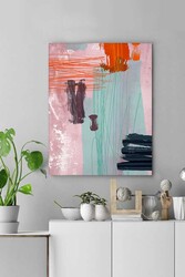 Kətan Modern Pastel Renkler Deseni Tablo 0547 - Markaev