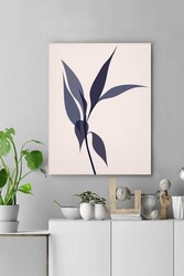 Kətan Mor Çiçek Deseni Tablo 0552 - Markaev