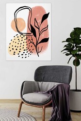 Kətan Pastel Çiçek Deseni Tablo 0555 - Markaev