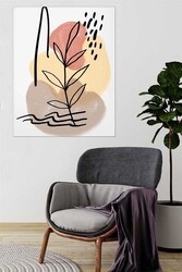 Kətan Pastel Çiçek Deseni Tablo 0556 - Markaev