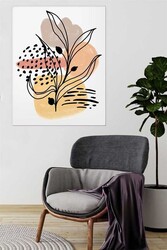 Kətan Pastel Çiçek Deseni Tablo 0557 - Markaev