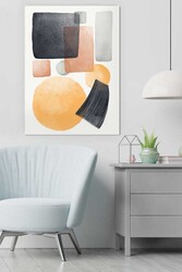 Kətan Pastel Renkler Deseni Tablo 0375 - Markaev