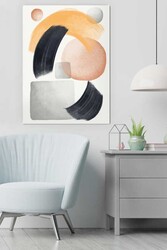 Kətan Pastel Renkler Deseni Tablo 0376 - Markaev