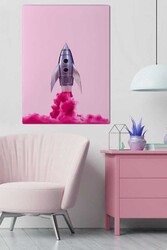 Kətan Pembe Roket Tablo 0024 - Markaev