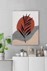 Kətan Red Floral Deseni Tablo 0568 - Markaev