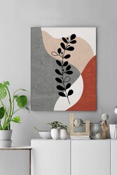 Kətan Red Floral Deseni Tablo 0569 - Markaev