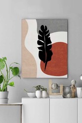 Kətan Red Floral Deseni Tablo 0570 - Markaev