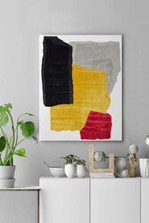 Kətan Renkli Fırça İzi Tablo 247 - Markaev