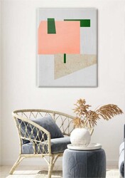 Kətan Renkli Geometrik Modern Tablo 1067 - Thumbnail