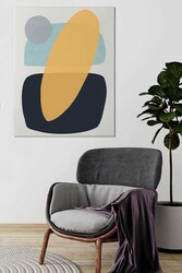 Kətan Renkli Soyut Tablo 222 - Markaev