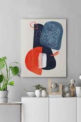 Kətan Renkli Soyut Tablo 244 - Markaev