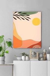 Kətan Renkli Tropikal Deseni Tablo 0576 - Markaev