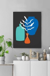 Kətan Renkli Vazolar Deseni Tablo 0579 - Markaev