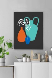 Kətan Renkli Vazolar Deseni Tablo 0580 - Markaev