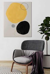 Kətan Sarı-Siyah Çember Tablo 220 - Markaev