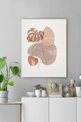 Kətan Sonbahar Çiçek Deseni Tablo 0590 - Markaev