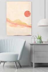 Kətan Sun Moon Mountain Deseni Tablo 0593 - Markaev