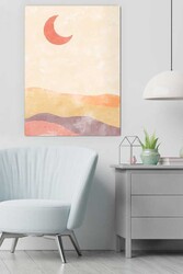 Kətan Sun Moon Mountain Deseni Tablo 0594 - Markaev