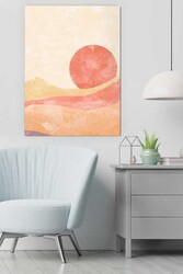 Kətan Sun Moon Mountain Deseni Tablo 0595 - Markaev