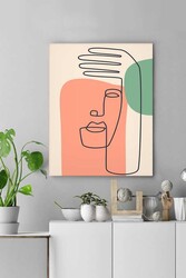 Kətan Sür Realist Yüz Deseni Tablo 0597 - Markaev