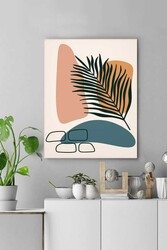 Kətan Tropical Floral Deseni Tablo 0605 - Markaev