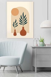 Kətan Tropikal Deseni Tablo 0382 - Markaev